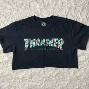 Thrasher Magazine Rose Thorn Super Crop Short Sleeve Tee